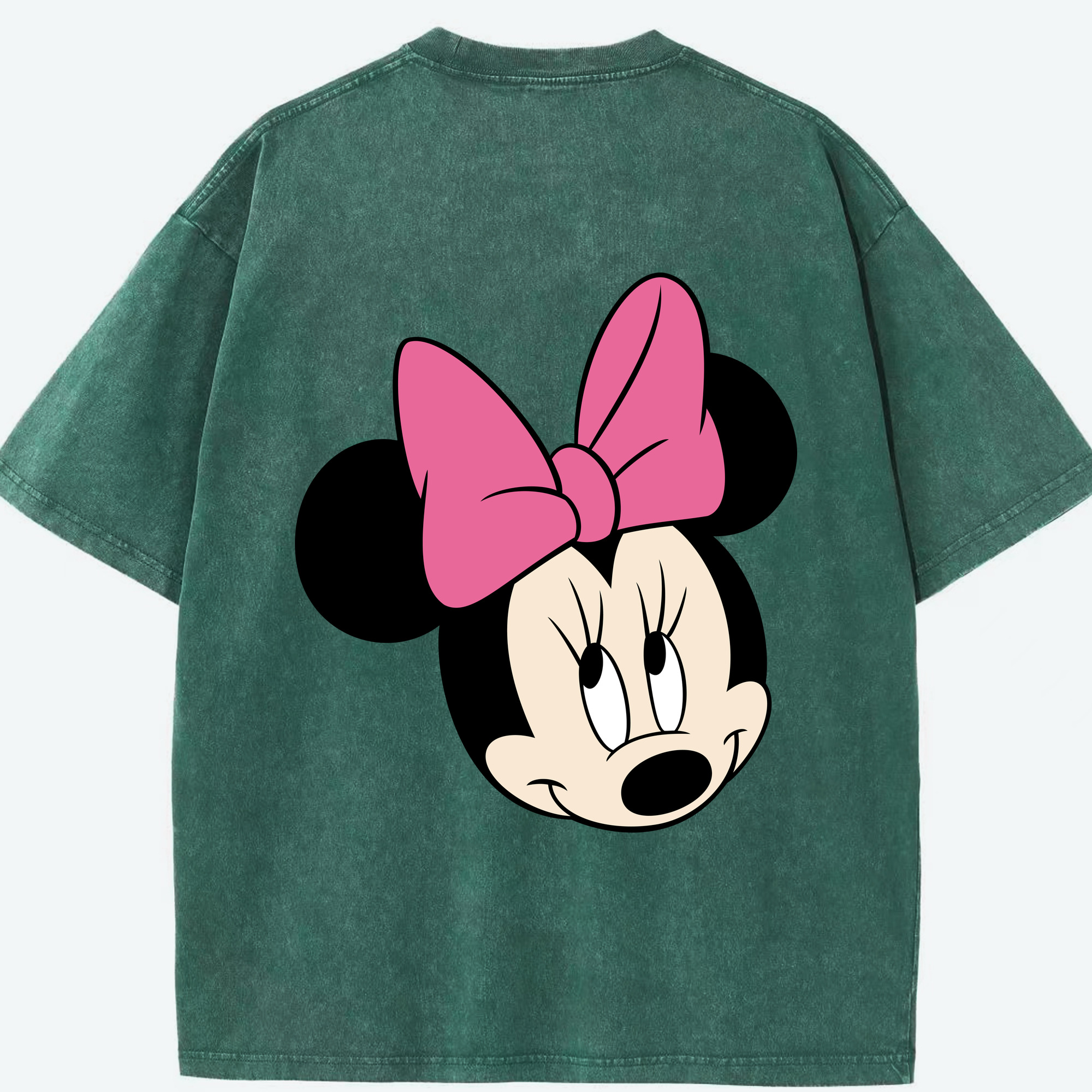 （画像用） ミッキーマウス Mickey Mouse 綿100% ヴィンテージ風 半袖Tシャツ（背面プリント）